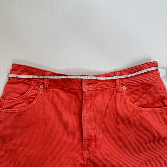Rolla’s Dusters Corduroy High Rise Slim Shorts Orange Red Women’s 30 90s Retro - Picture 9 of 16